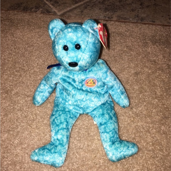 Ty Beanie Babies Clubby the Bear Official Club & Sparkles Bear Baby of the Month - Picture 5 of 9